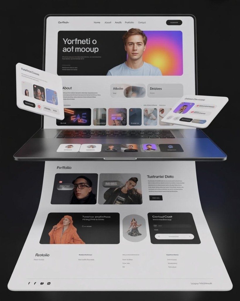 3D Arayüz ve Vitrin Mockup